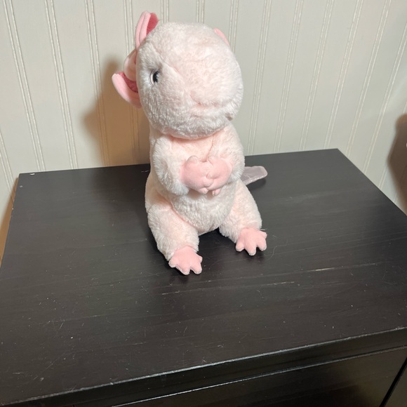 Douglas Pink Axolotl Plush Stuffed Animal Iridescent Tail Sparkle New W/O Tags - Picture 5 of 16